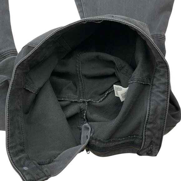 Free People Just Float On Flare Jeans 25 Wash Black Charcoal High Rise - Picture 5 of 13